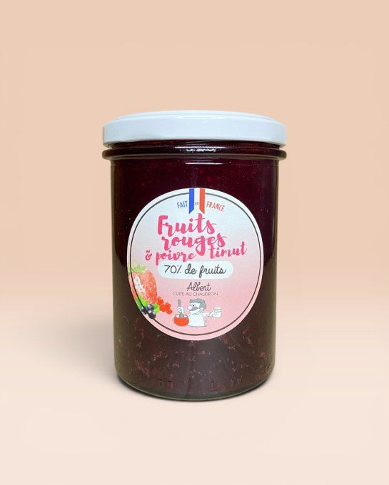 Confiture de Fruits Rouges et Poivre Timut