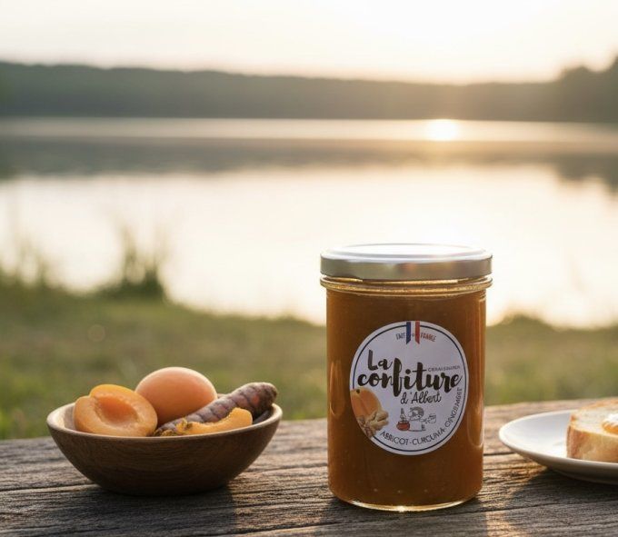 Confiture d'Abricot Curcuma Gingembre