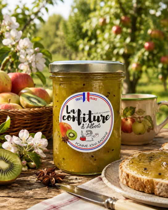 Confiture de Pomme Kiwi Badiane